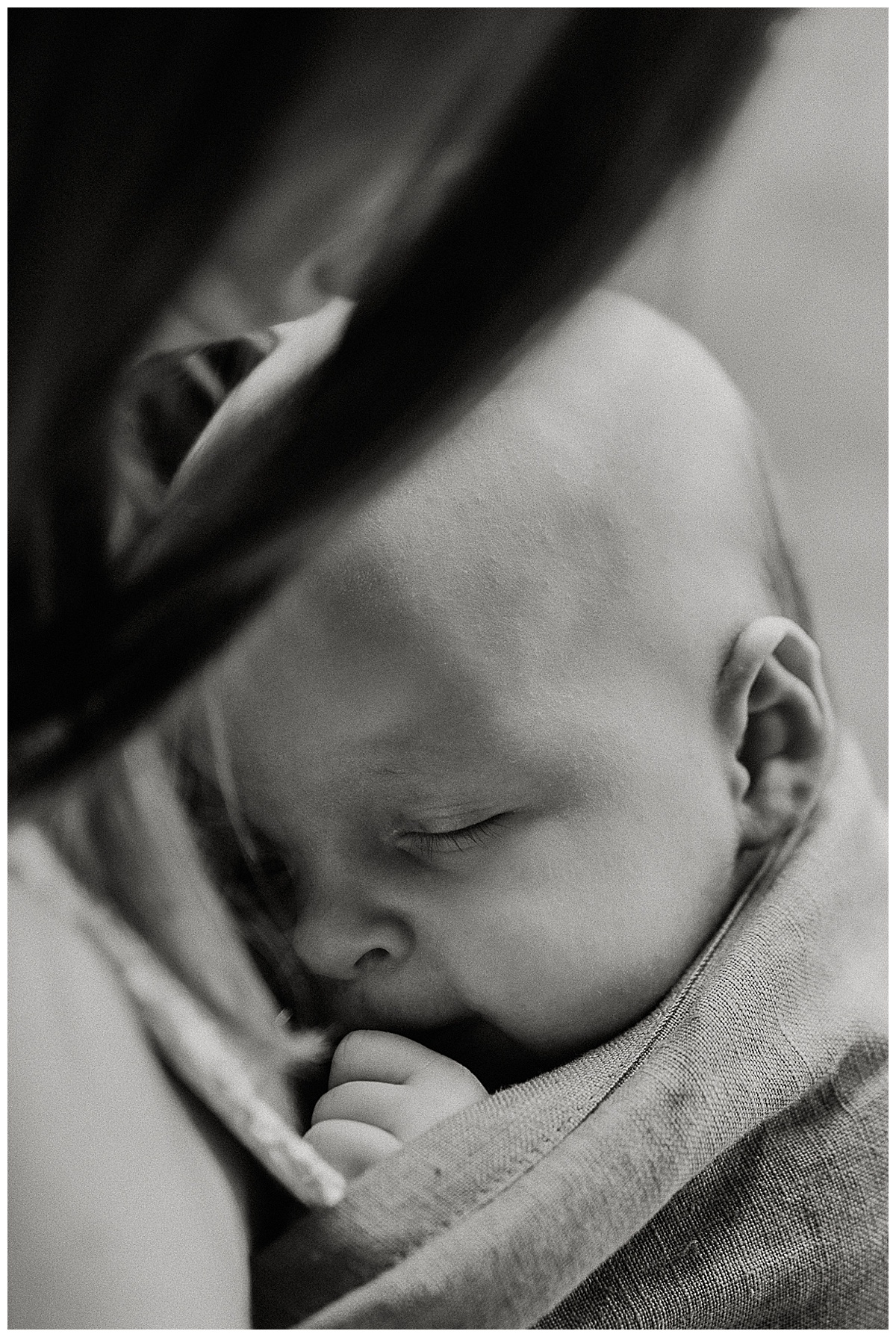 Baby cuddles with mom for The Woodlands Family Photographer