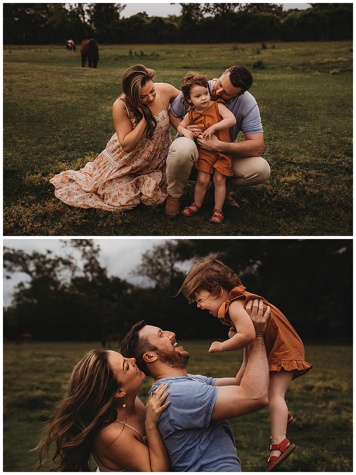 Family smile and laugh together for The Woodlands Family Photographer