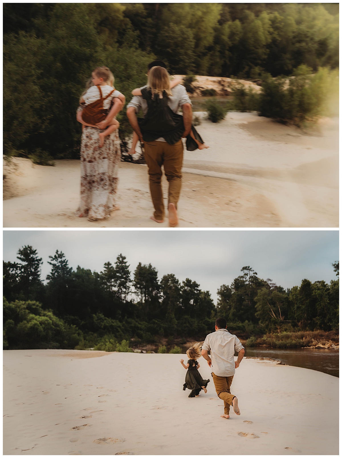 Family walk along the creek together by Maria Grace Photos